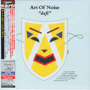 Het masker dat te zien is op de hoes van Daft van Art of Noise.
